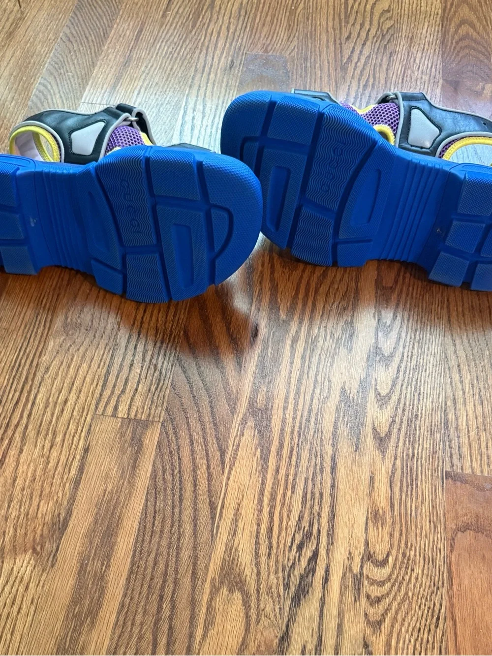 Gucci Blue, Purple & Yellow Kids Sandals